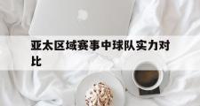 雷火电竞在线平台-关于亚太区域赛事中球队实力对比的信息